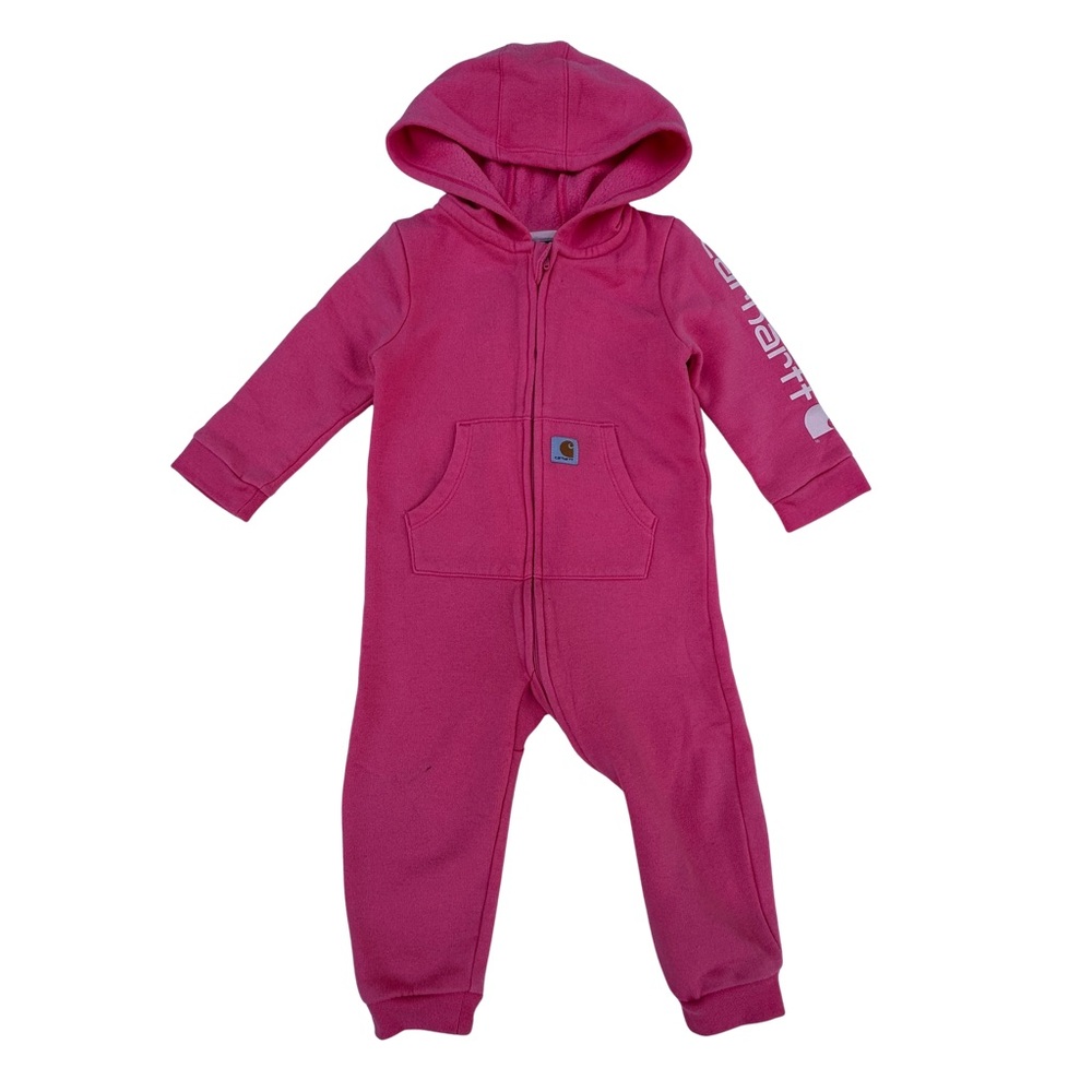 Carhartt Bubble Gum Pink Kids Hooded Onesie